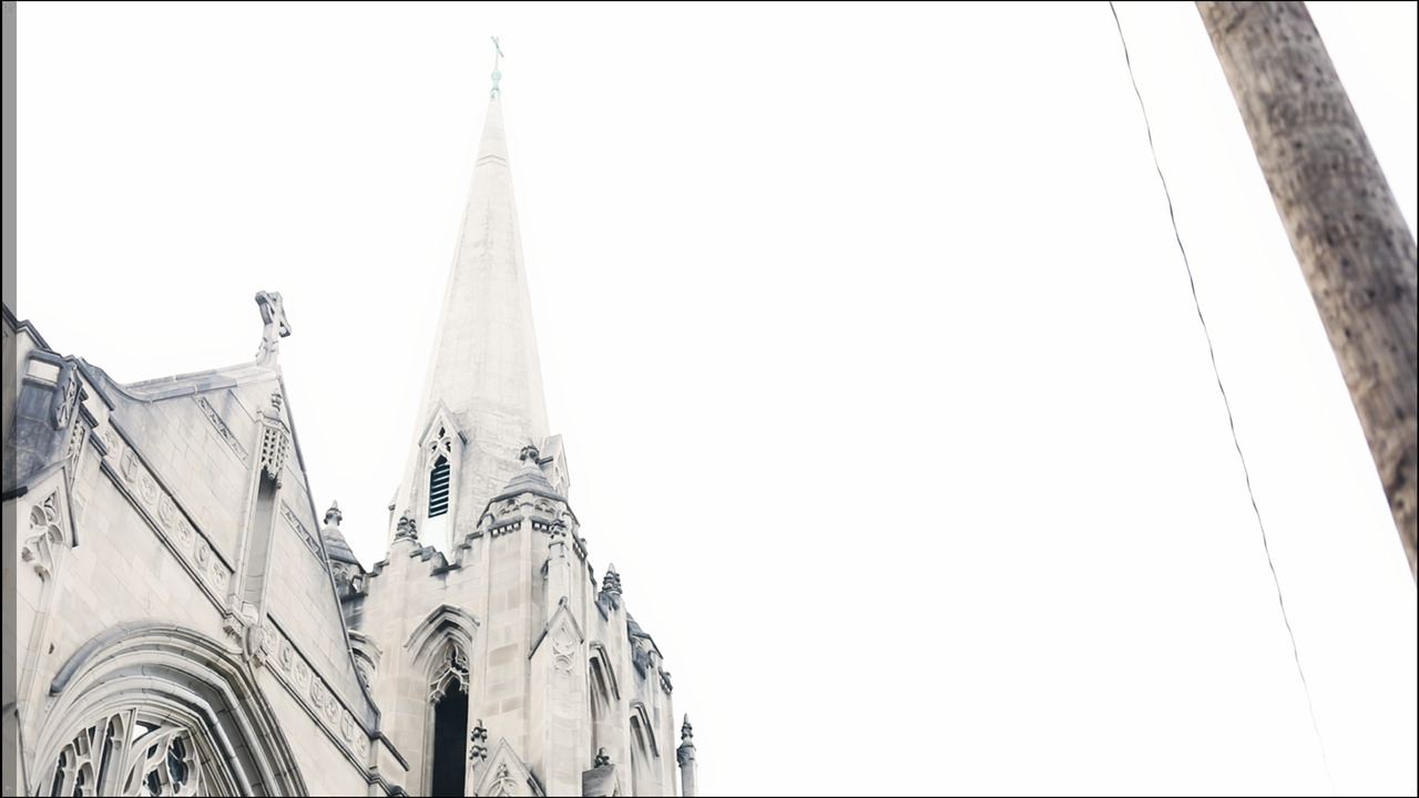 Church steeple.