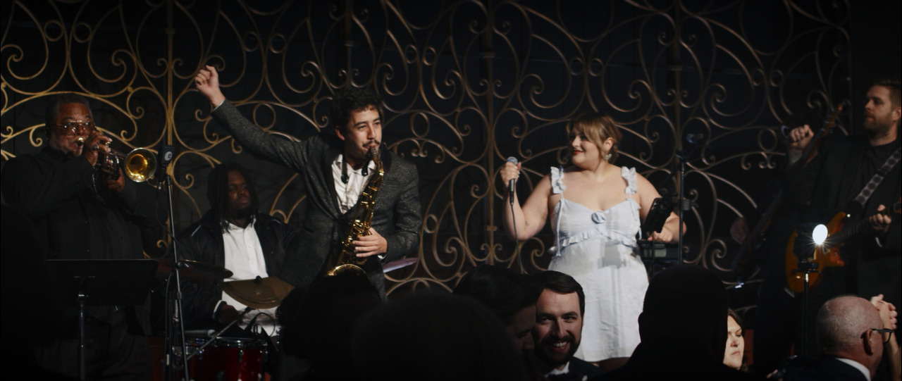 Live band performing.